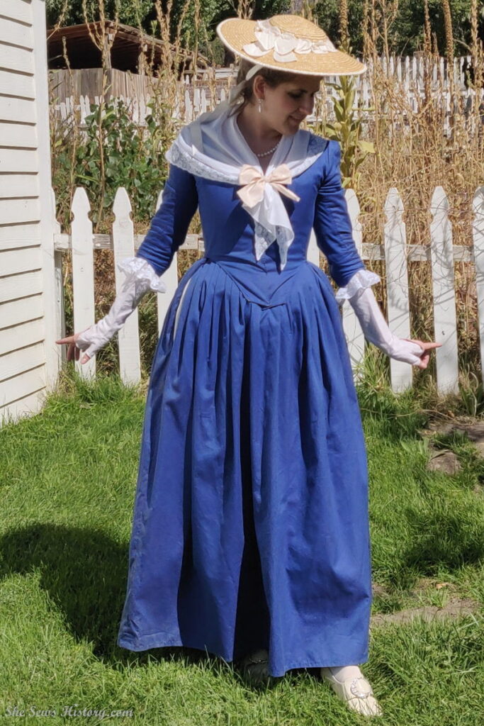 Abigail Adams Blue Silk Dress at Braintree or Boston