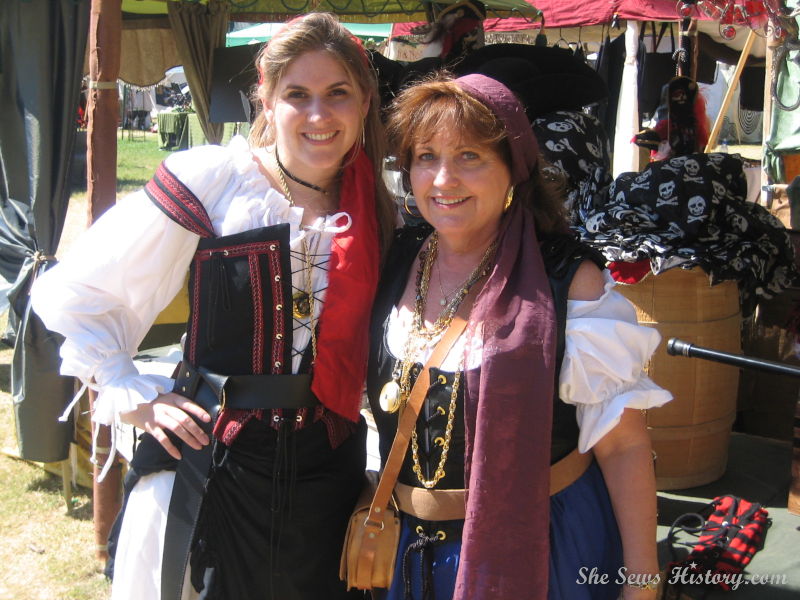 us in pirate costumes at the fair